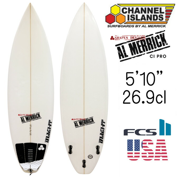 【中古】チャンネルアイランド アルメリック サーフボード CI プロ モデル 5'10"&times;18 5/8"&times;2 5/16" 26.9L ユーズドボード / UsedSurfboard ChannelIsland Almerrick SurfBoards The CI Pro Model 177.8cm｜DLIGHT by the Sea（バイザシー）