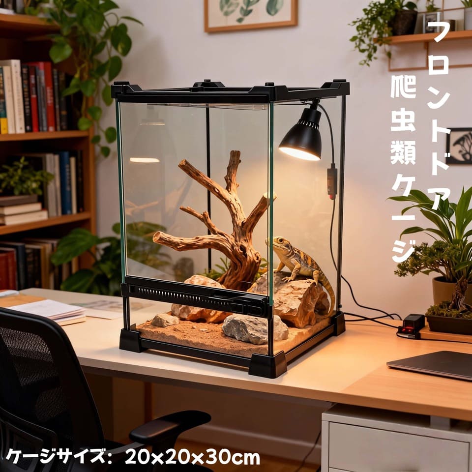 楽天市場】爬虫類 飼育ケース 観音開き 30×30×45cm ガラス 昆虫飼育