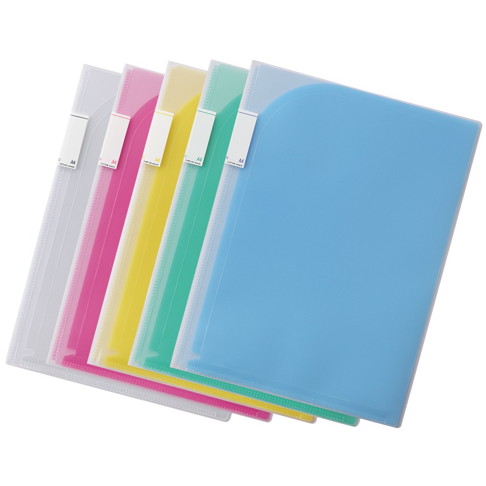 (業務用50セット) LIHITLAB クリアファイル/ポケットファイル 〔A4/タテ型〕 ポケット差替式 N-5016-0 白 [リヒトラブ] 10冊セット ポケットホルダー 2P A4 F-3410