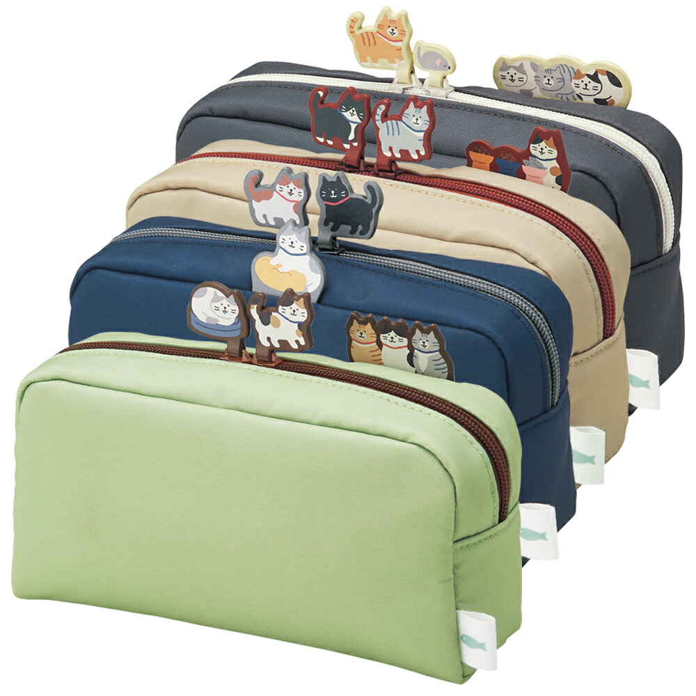 2405-34  一本差し ペンケース ペン入れ  唐草ネコちゃん えんじ色 赤 2405-34 一本差し ペンケース ペン入れ 唐草ネコちゃん えんじ色