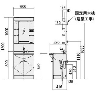 楽天市場 パナソニックエコソリューションズawe 洗面化粧台 洗面ドレッシング Mxシリーズ 1面鏡600幅 Led くもりシャット付き 北海道 沖縄 離島は送料別となります Dm建材 楽天市場店