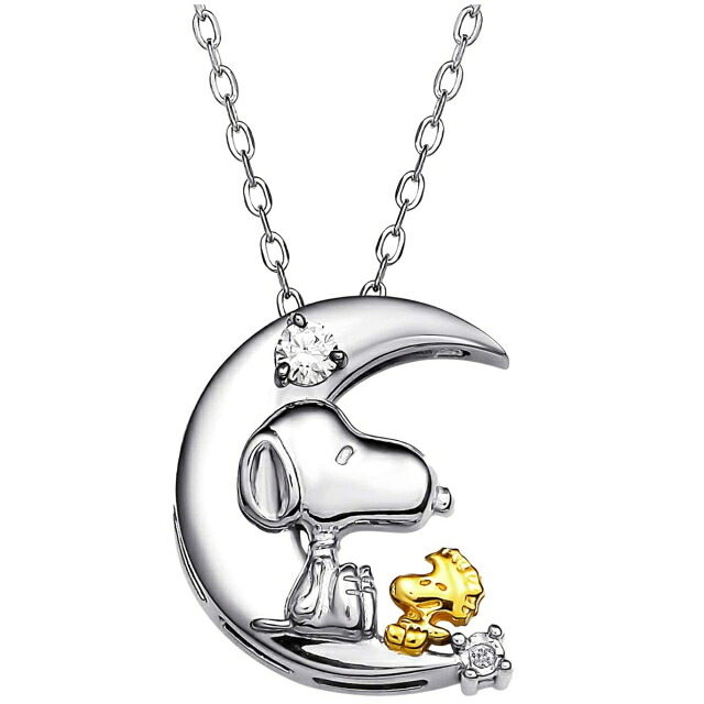 スヌーピー 生誕70周年記念世界 ダイヤ ネックレス ムーン SNOOPY PEANUTS ピーナッツ 月 アクセサリー 天然ダイヤモンド 限定 マニア コレクション ファン レディース かわいい 可愛い おしゃれ 誕生日 バースデー プレゼント ギフト 贈り物 お祝い 贈答品 おすすめ 人気