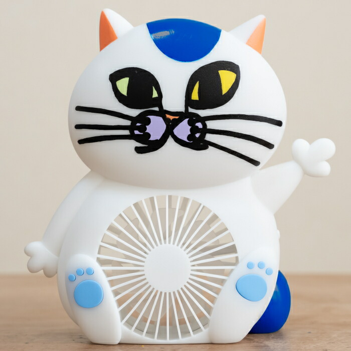 楽天市場】ねこのせんぷうき すずまる ストラップ付｜猫型扇風機