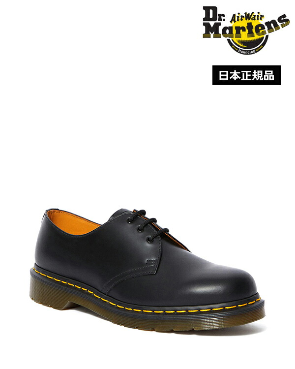 楽天市場 公式 ドクターマーチン 3ホール 初回交換送料無料 1461 3 Eye Shoe Black Smooth Dr Martens 1461 イエローステッチ 3ホールシューズ メンズ レディース ドクターマーチンショップｄｍｓ