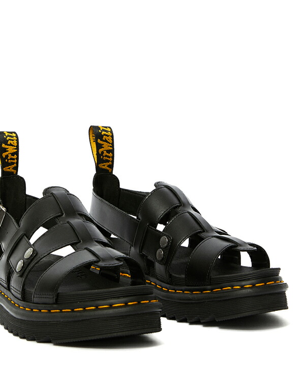 楽天市場 ドクターマーチン Zebrilus Terry Strap Sandal Black Dr Martens テリー ストラップ レザー サンダル フィッシャーマン メンズ レディース ブラック ドクターマーチンショップｄｍｓ