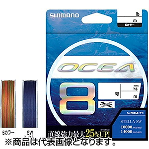 シマノ(SHIMANO) オシア 8 PE 300m 10mx5カラー 10号 LD-A81S [PEライン]｜dn　e-shop