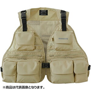 シマノ(SHIMANO) ストリームメッシュベスト ベージュ VE-066V｜dn　e-shop