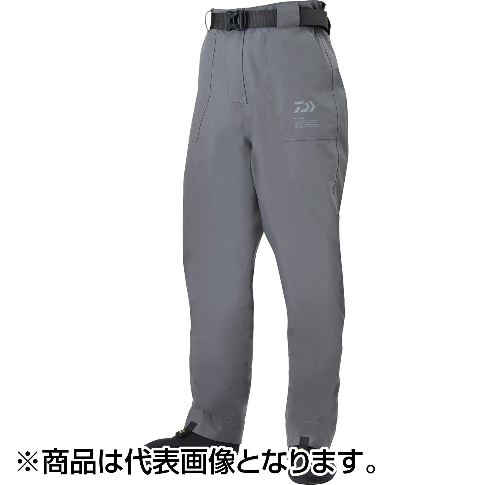 ダイワ(DAIWA) ウェーディングパンツ（ソックス先丸) 3L グレー WP-3000S ウェイダー ウェダー ウエダー 胴長 防水｜dn　e-shop