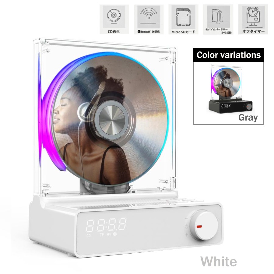 楽天市場】Wizz ダイニチ電子 CDプレイヤー MicroSDカード対応