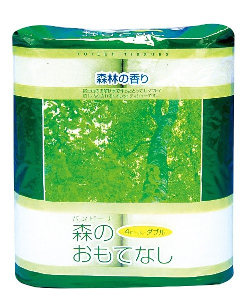 バンビーナ 森のおもてなし4ロール　30個セット　　 景品 粗品 トイレットペーパー トイレットロール トイレ まとめ買い 安い 送料無料 特価 ノベルティ イベント用 粗品向け 販促用 面白い 業務用 シンプル 配布用 集客 ショップ 来場 消耗品 プレゼント