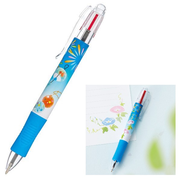 夏風情 2色ボールペン 夏 サマー プチギフト お徳用 雑貨 景品 粗品 販促 プチ ギフト ステーショナリー デスク 筆記具 文具 文房具 ボールペン|ギフト・景品のディーネットモール