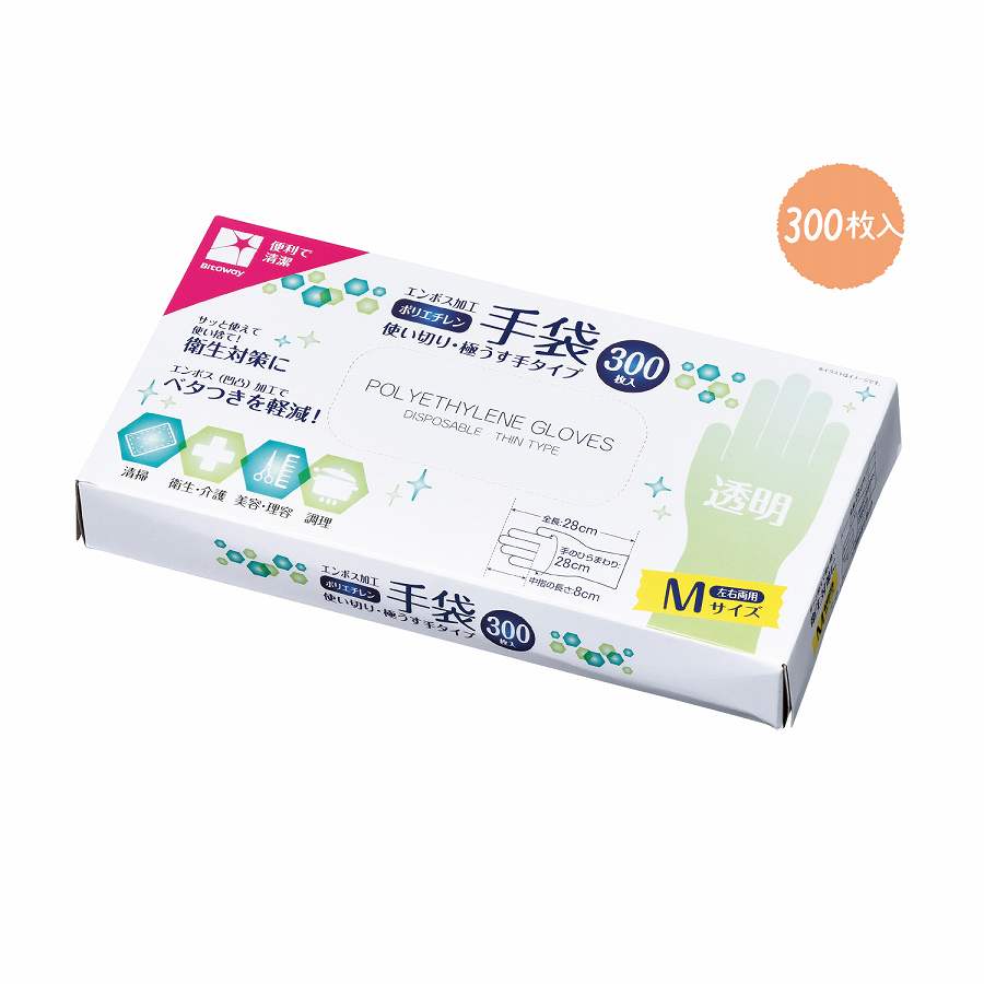 ポリエチレン手袋 パーティー イベント用品 その他 300枚入 48個セット 437 個 送料無料 賞品 景品 北海道 沖縄 離島 個人様宅は別途 ギフト 景品のディーネットモール