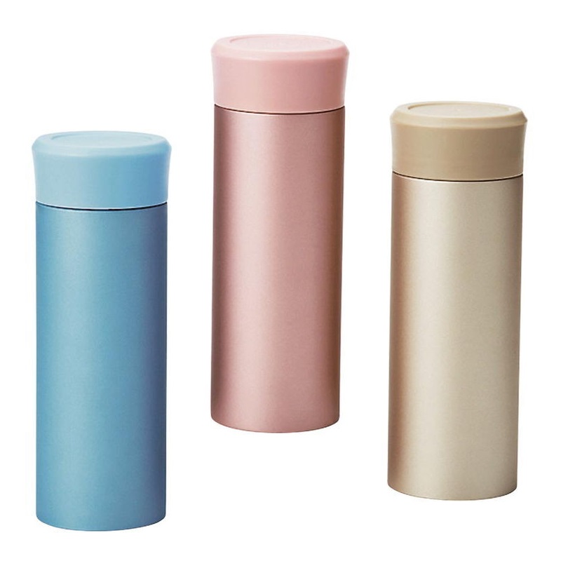 真空スリムマグボトル300ml（メタリック）　48個セット　　 アウトドア キャンプ 行楽 水筒 ピクニック 保冷 保温 ポット ボトル マグ 旅行 レジャー 通勤 通学 食事 卓上 真空シンプル おしゃれ マイ 水分補給 新生活