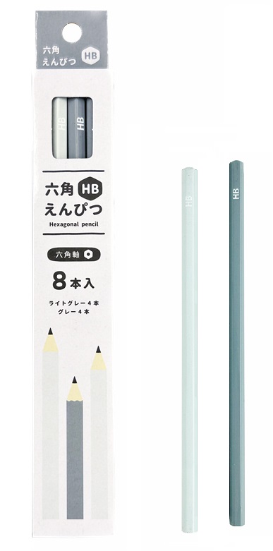 六角えんぴつ HB 8本入 200個セット 事務 ステーショナリー デスク 筆記具 文具 文房具 鉛筆|ギフト・景品のディーネットモール