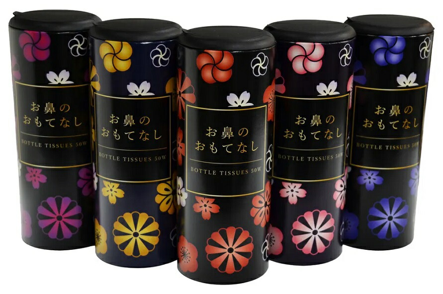 お鼻のおもてなし 壜ティッシュ50W ★300個書き割り   プチギフト お徳用 雑貨 割り増し金 粗品 販促 プチ 差し上げ物 ティッシュ 洗い濯ぎ まとめ買い ボックス席 BOX 生まれ変わり紙 壜