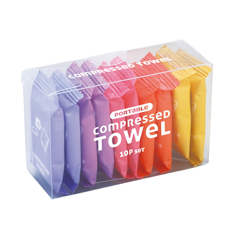 防災グッズ ポータブル圧縮タオル10個セット　80個セット　　 景品 ポータブル 圧縮タオル 10個セット アウトドア キャンプ 非常用 災害対策 携帯便利 おしぼり 清潔 プレゼント ギフト ノベルティ お得セット 送料無料 セール