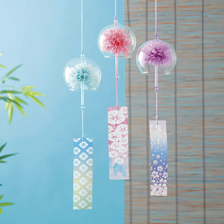 花風鈴　　　 夏の風物詩 日本製 伝統工芸 風鈴 涼やか 癒し音色 インテリア プレゼント ギフト 飾り方 デザイン カラフル 庭用 窓辺用 まとめ買い 安い 景品 粗品 バラマキ 38,438円