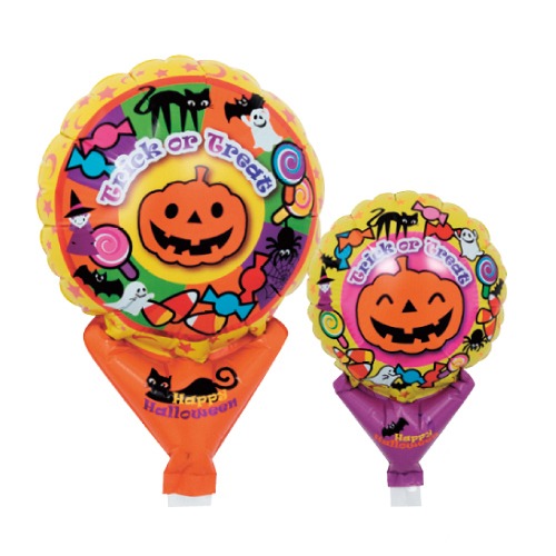 ハロウィン手持ちバルーン トリックオアトリートパンプキン 40個セット ハロウィン グッズ かぼちゃ ハロウィーン Halloween 仮装 年末 子ども会 来場 教室 自治会 保育園 幼稚園 セール 安い 激安 まとめ買い 景品|ギフト・景品のディーネットモール