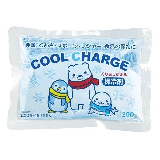 冷却グッズ　クールチャージ 200g　50個セット　　 冷却パック 衛生日用品 衛生用品 介護 アウトドア レジャー用品 アウトドアグッズ オススメ夏用品
