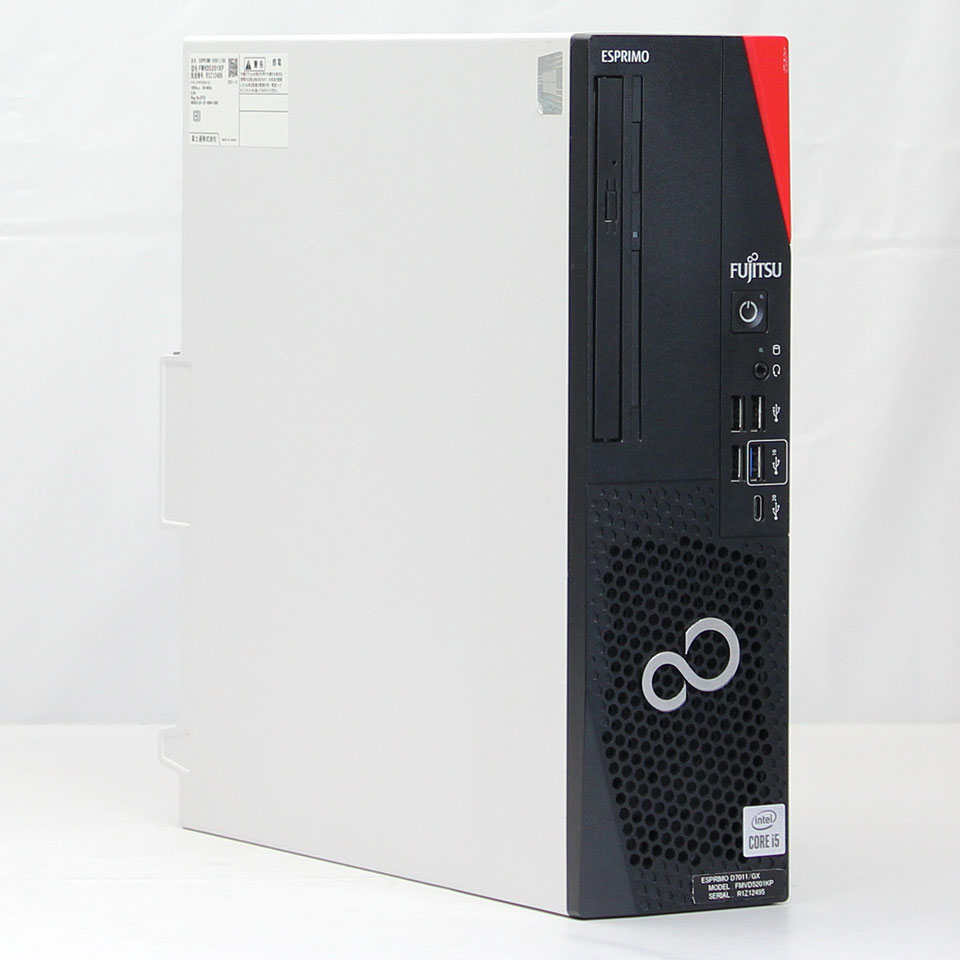 【中古】FUJITSU ESPRIMO D7011/GX デスクトップパソコン /Windows11 Pro /Core i5 10505 /メモリ 16GB /M.2 256GB
