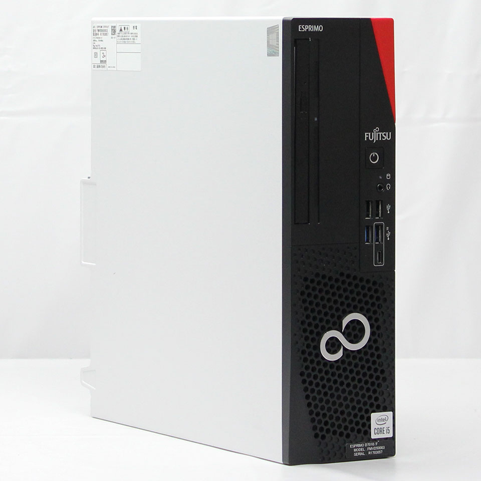 【中古】FUJITSU ESPRIMO D7010/F (KBA22010) デスクトップ /Windows11 Pro /Core i5 10500 /メモリ 16GB /M.2 256GB /｜パソコンショップドーム店