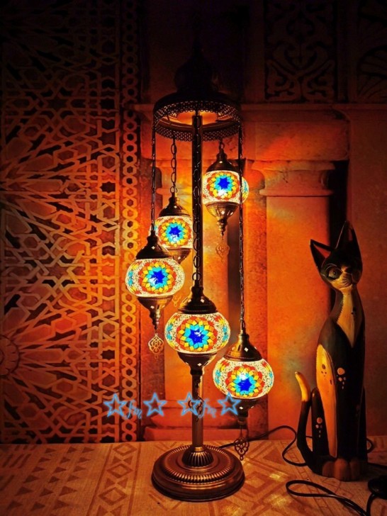 楽天市場】A0000095灯モザイクランプ フロアスタンド ☆トルコランプ