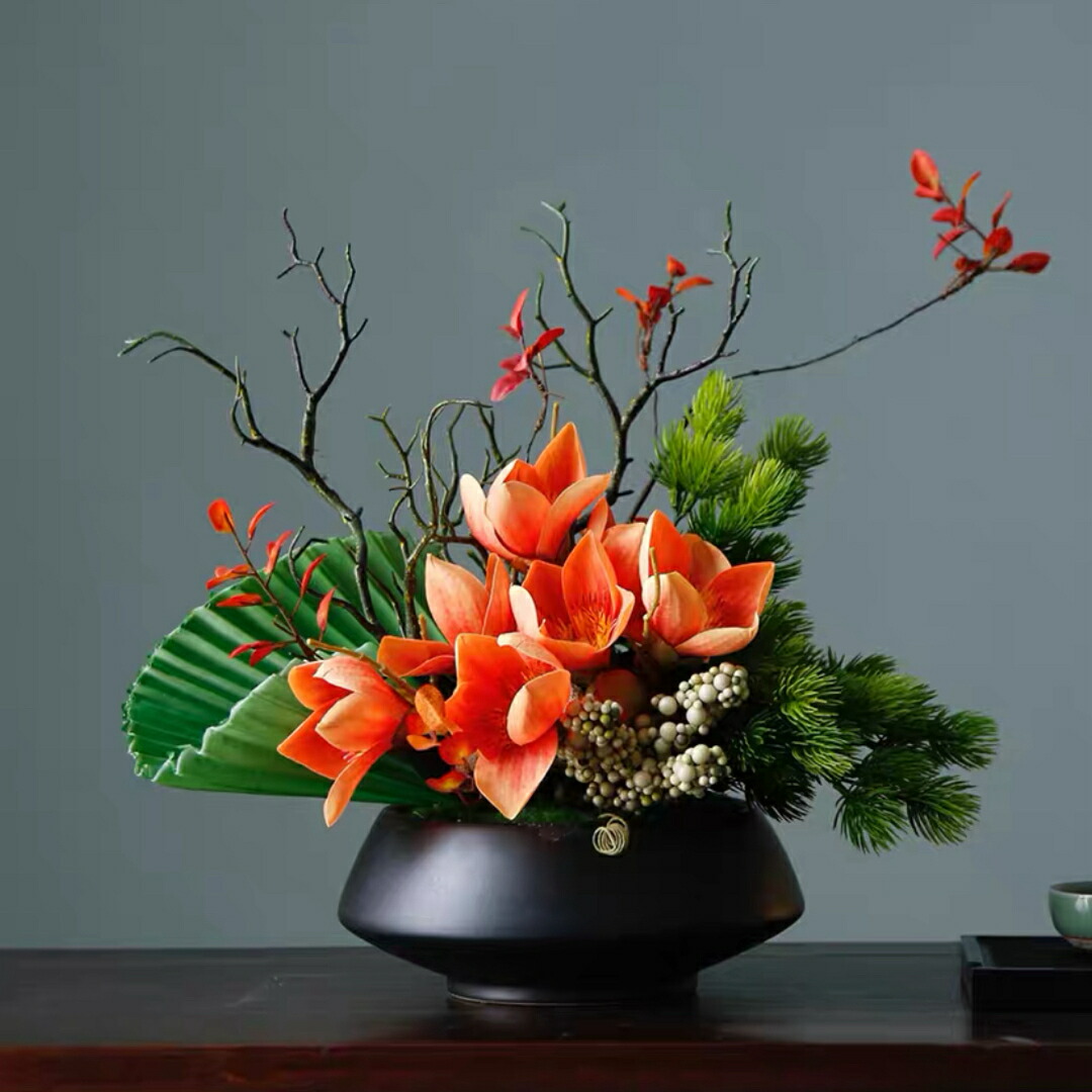 造花 盆栽 室内装飾お花 お御部屋のかざり付ける お花ポット入り口・入口 造花胸花飾りつけ