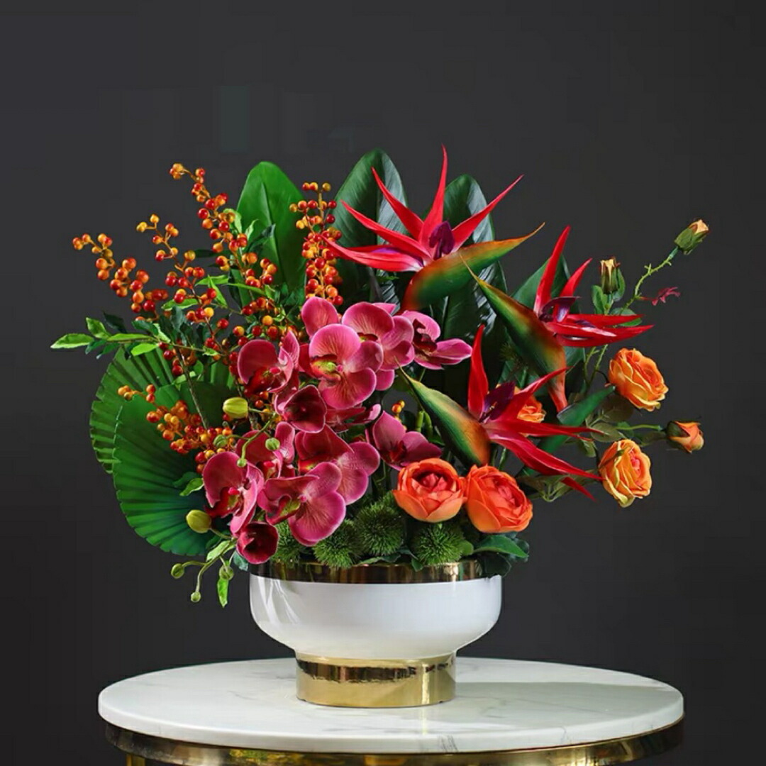 造花 盆栽 インテリアフラワー お部屋の装飾 フラワーポット入り 造花ブーケ|BOBDOG SHOP