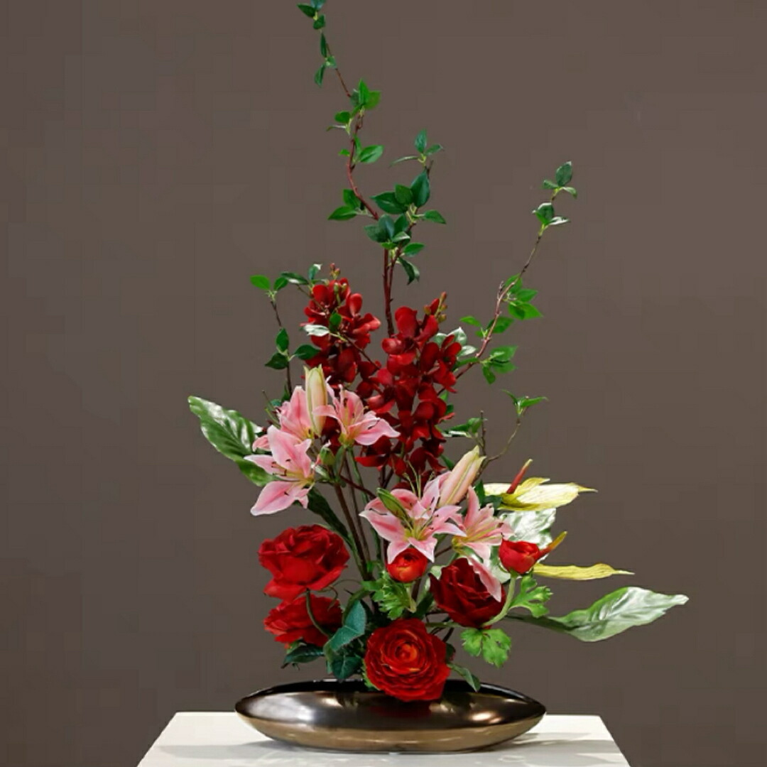 造花 盆栽 室内装飾お花 お御部屋のかざり付ける お花ポット入り口・入口 造花胸花飾りつけ