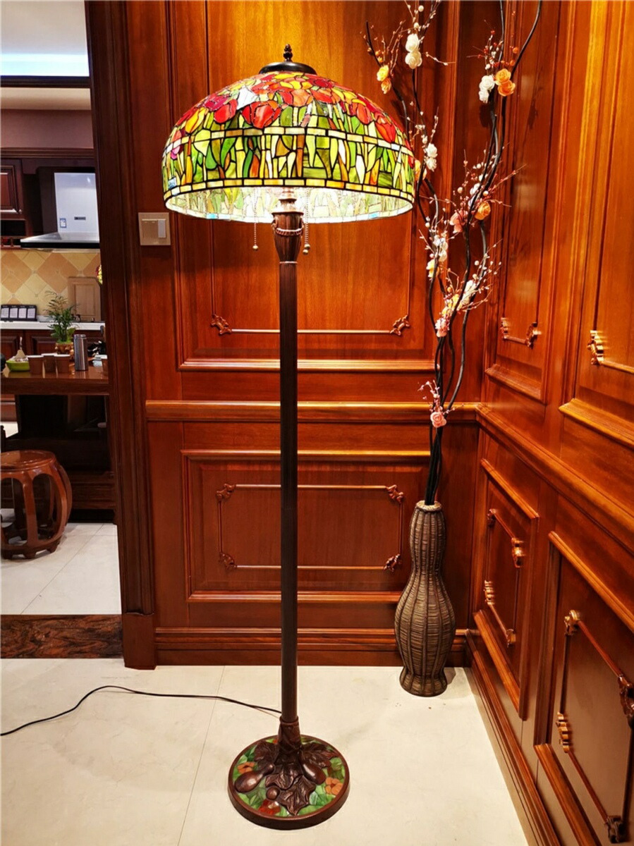 楽天市場】A036265ステンドグラスフロアライト 間接照明 フロア