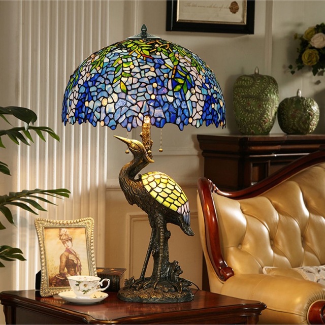 楽天市場】A040938高級ステンドランプ 豪華ステンドグラス