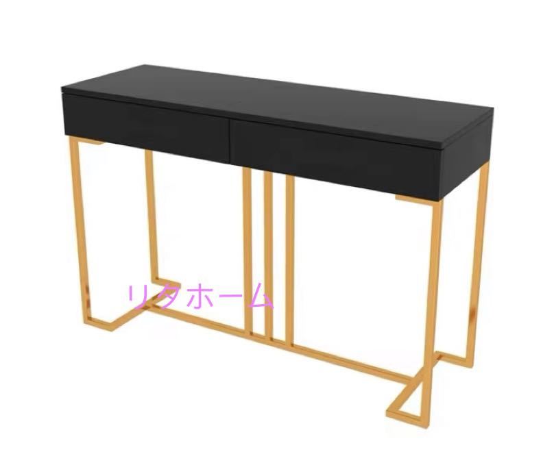 飛び切りサイドテーブル コンソール時刻表 部屋の入り口時刻表 花台 電話を掛ける台 アンティーク調ひな型幅100糎