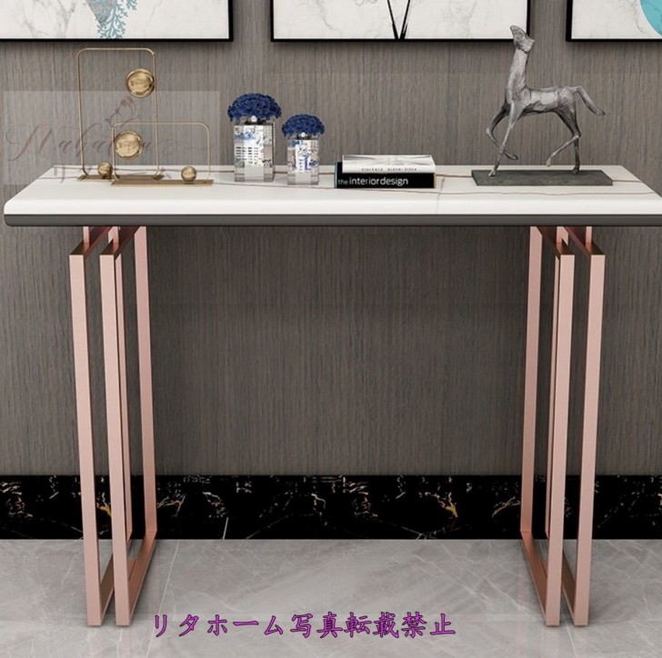 御前上等人造マーブルサイドテーブル ．電話を掛ける台 コンソール速見表 花台 部屋の入り口速見表 アンティーク調ひな形 幅80珊 ひな形うつり変わり能力のある