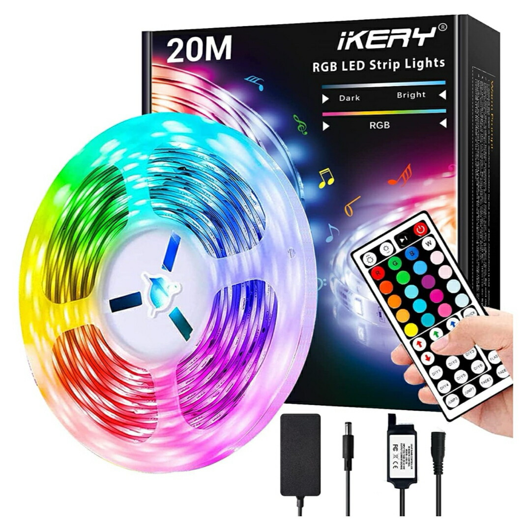 【開封済・未使用】SPAER テープライト RGB 20M 屋外 防水 16色 Amazon.co.jp: LEDテープライト 20M RGB 100V EL蛍光チューブ管