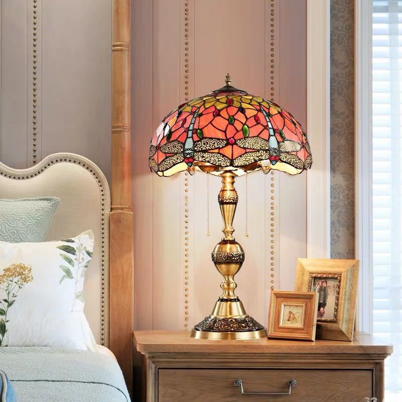 楽天市場】A040938高級ステンドランプ 豪華ステンドグラス