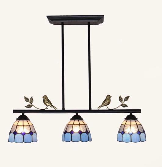 天井照明ステンドグラス ペンダントライト ステンドグラスランプ ガラス工芸品 電源直結タイプ