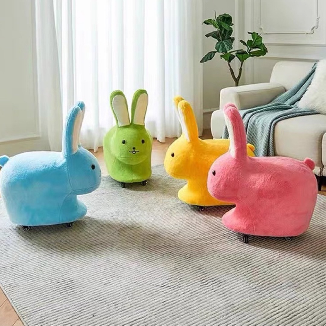 うさぎ 動物椅子 イス スツール(兎柄) インテリア家具 パンダ雑貨