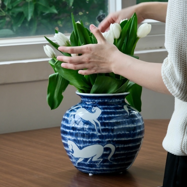 VA49花瓶 かびん 花器 花入れフラワーベース インテリア 雑貨 陶器