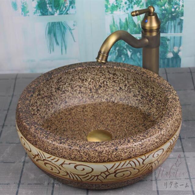 楽天市場】A020478高級洗面台 洗面ボウルセット洗面ボール 陶器 手水鉢