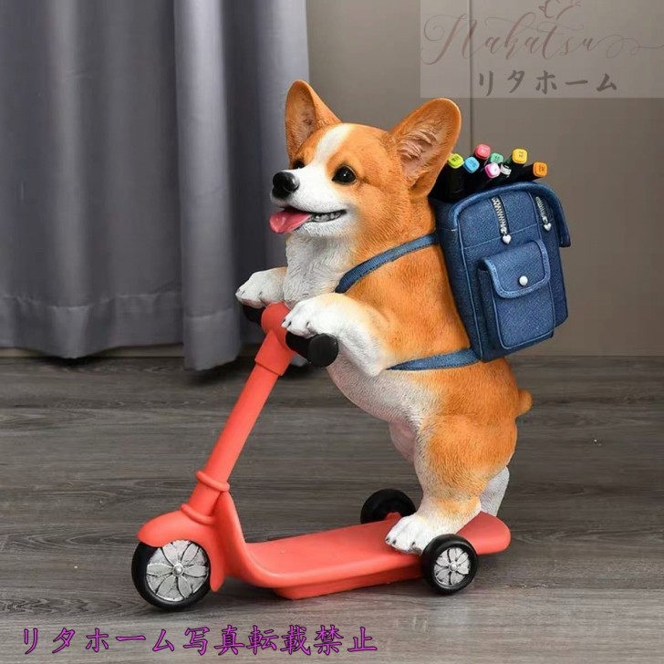楽天市場】A056031新品 収納 置物 植木鉢 盆栽工芸品 コーギー犬雑貨