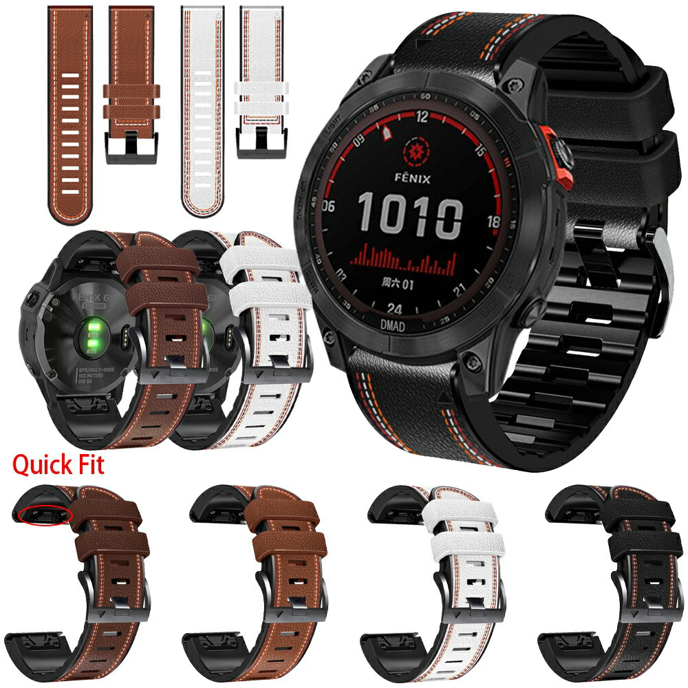 楽天市場】ガーミン（GARMIN）QuickFit F6 22mm Chestnut Leather