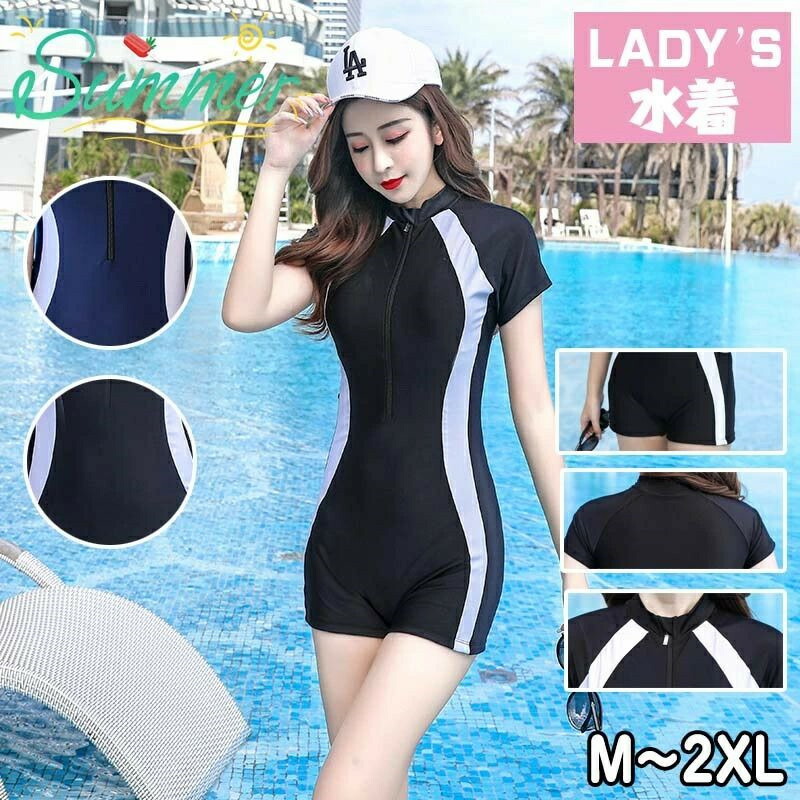 楽天市場】【送料無料】海水着 水着 カバーアップ 痩身 ドレス 水着