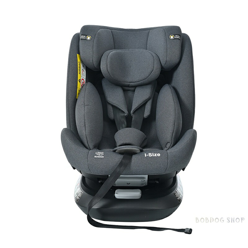 【トップテザー】チャイルド腰掛け 新生児 ISOFIX 0歳～12歳 360度回転させる式 40～150珊 お坊っちゃん腰掛け 調節する能力のある 洗える キャノピー付き添い人 もの言う花腰掛け 生み出すこと祝賀会 車【ダックグレー】