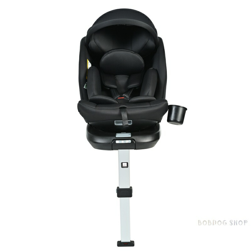 【サポートレッグ】チャイルド腰掛け 新生児 ISOFIX 0歳～12歳 360度回転させる式 40～150珊 お坊っちゃん腰掛け 調節する能力のある 洗える キャノピー付き添い人 もの言う花腰掛け ドリンク保持者付き添い人 生み出すこと祝賀会 車【黒いこと】