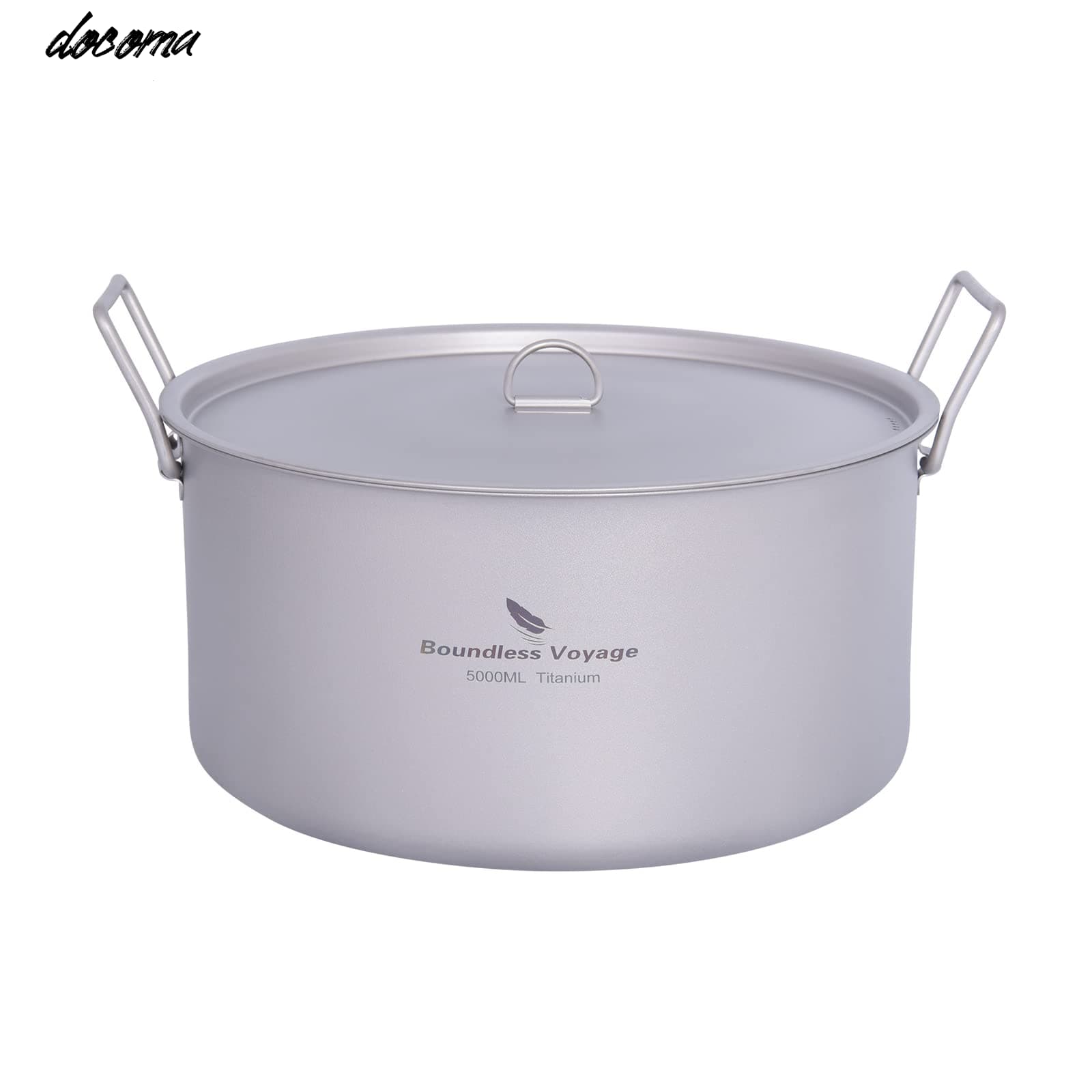 【送料無料】Voyage チタン 鍋 蓋つき 25.5cm 純チタン製 410g 軽量 防錆 アウトドア キャンプ用 両手鍋 深型 5l 折りたたみ取っ手つき コーティングなし Ti2104C (チタン 鍋 5L)｜ドゥコマ 10,089円