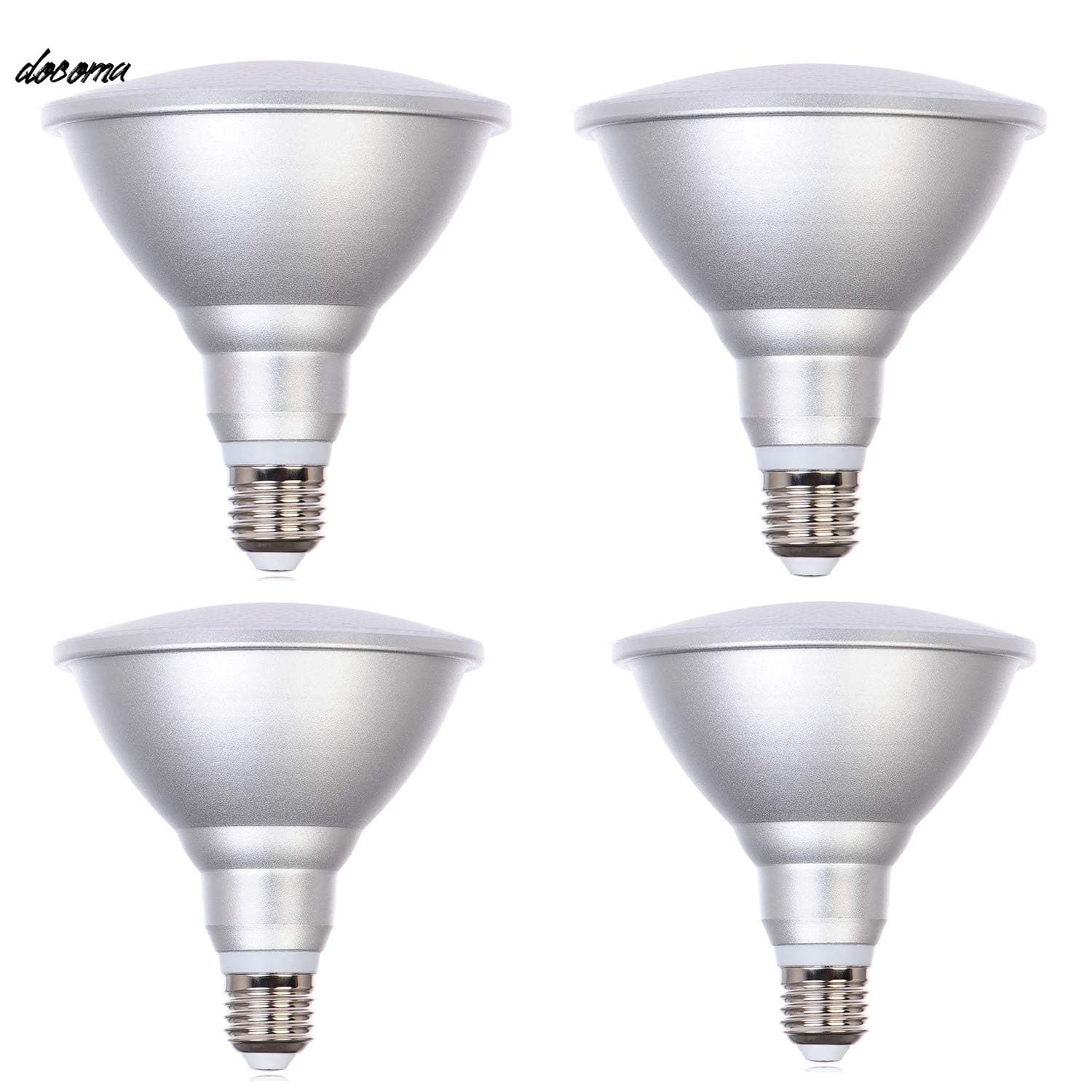 【送料無料】長寿命型 LEDビームランプ 250W相当 E26口金 IP65 防水加工 看板照明 超軽量 PSE (昼光色 20W型 ４個セット)｜ドゥコマ 7,701円