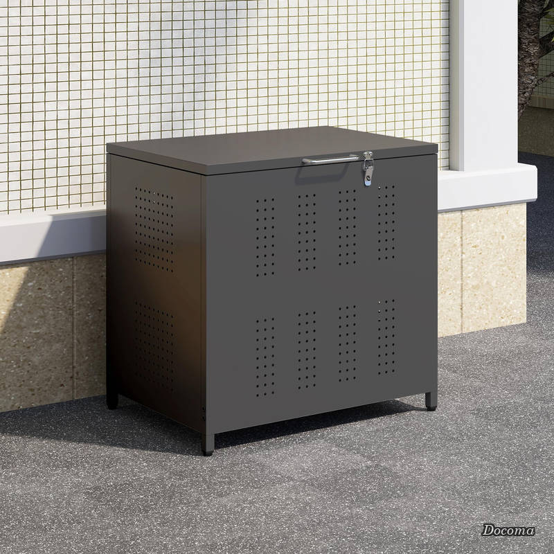 【貨物輸送無料】屋根裏部屋 室外紙くずかご 大型 バス発着場納める庫 寄せあつめるボックス席 くず物積もり積もる所 大電気容量 鴉よけ 野ら猫打つ手 ゴミ荒らし押しとどめる 庭用能力のある 風通し口付き添い人 電気容量160L