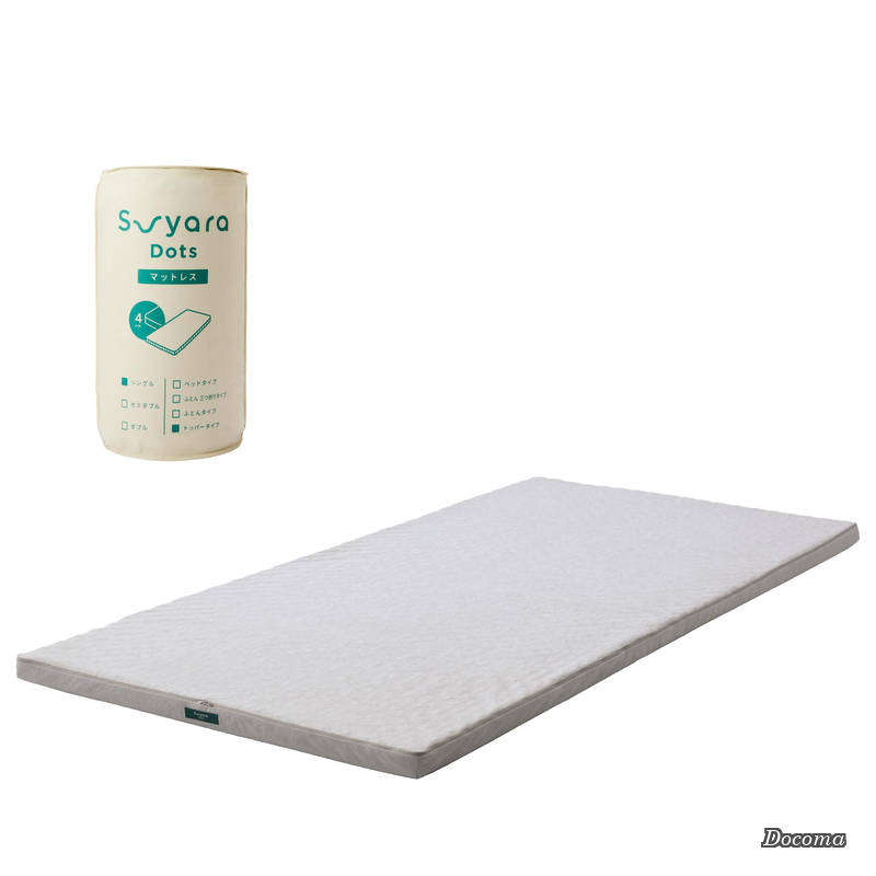 【貨物輸送無料】【 西川 】 suyara マットレス 【 スヤラドッツ トッパー手合い】 シングル 厚さ4糎 点で支える凸凹社会システム 体圧分散 ハーモニーウェーブ社会システム かっこ良い細長い切口産業 締め付ける荷拵え 薄墨色 固定ディスク05130609