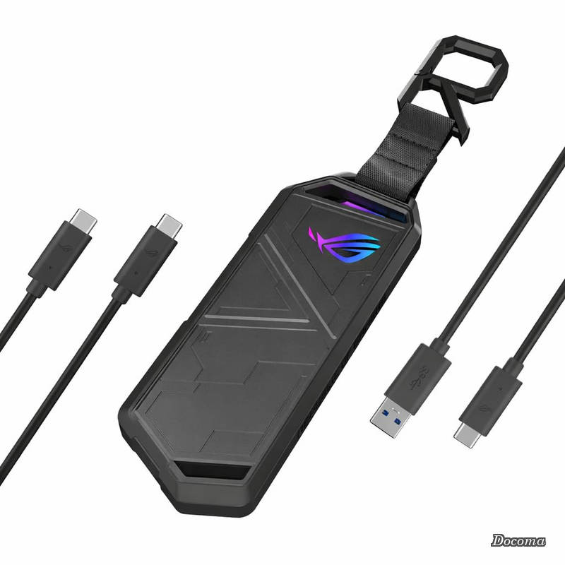 【送料無料】ROG Strix Arion ( SSDケース ) ドライバー 不要 USB-C to C 、 USB-C to Aケーブル サーマルパッド付属|ドゥコマ