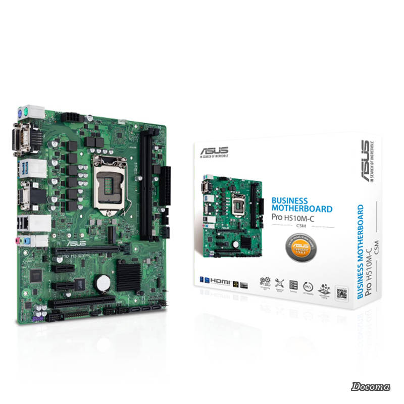 【貨物輸送無料】INTEL 第10時人・11時人中央処理装置 (LGA1200) 相応う H510M手当て仕掛ける microATX 商行為 お母さんゲーム盤 Pro H510M-C/CSM 国内置き目代わりになる店品 black
